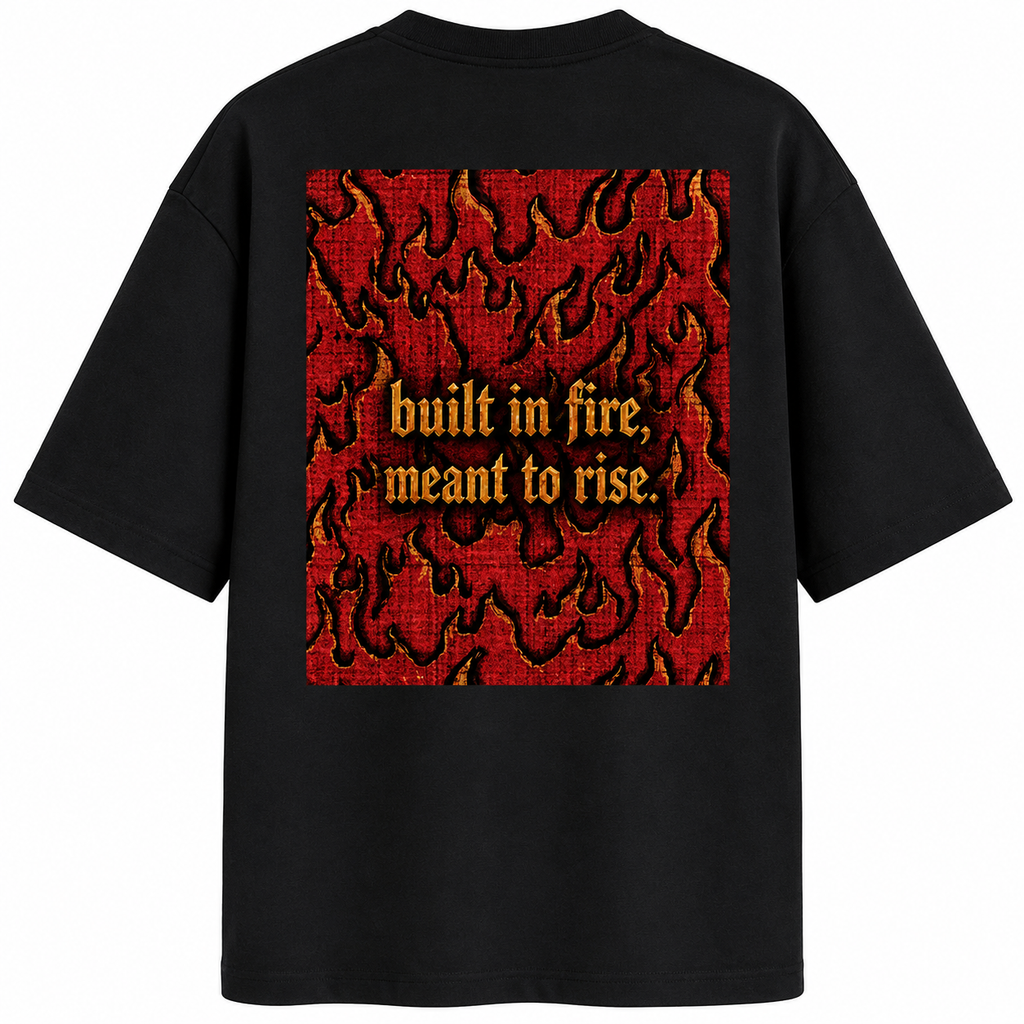 Built in Fire Oversized Standard T-Shirt
