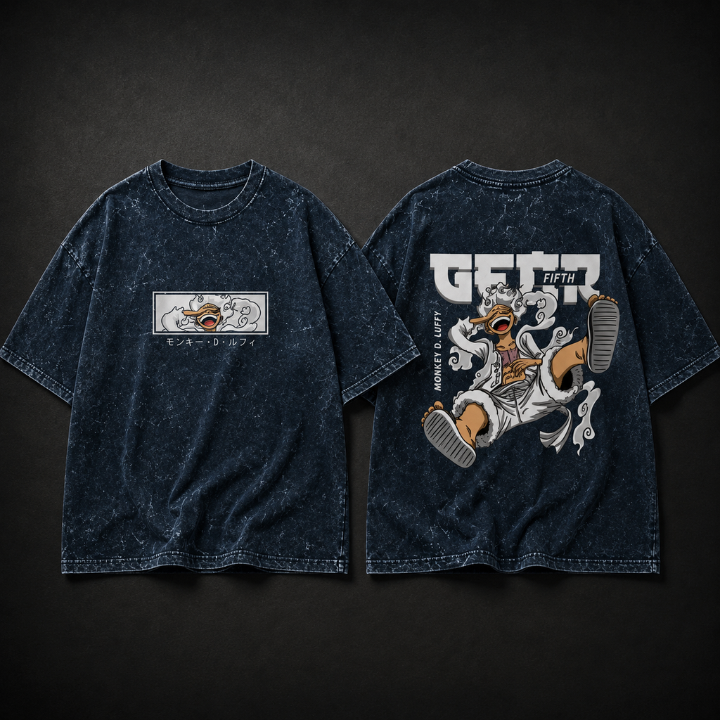 Gear 5 Acid Washed Oversized Tee