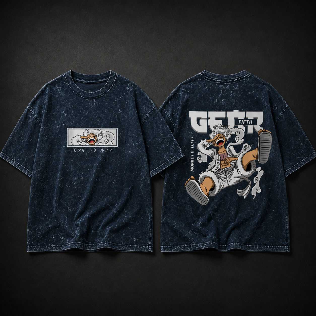 Gear 5 Acid Washed Oversized Tee