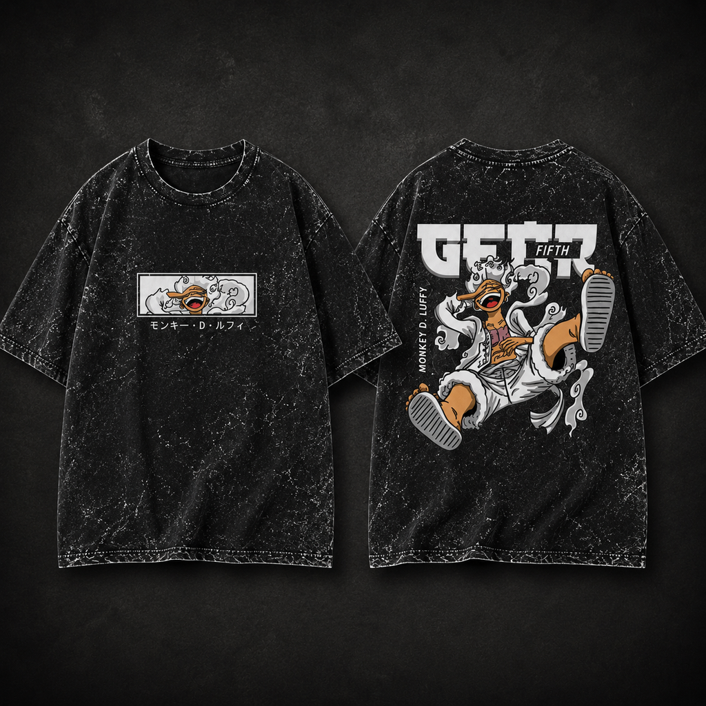 Gear 5 Acid Washed Oversized Tee