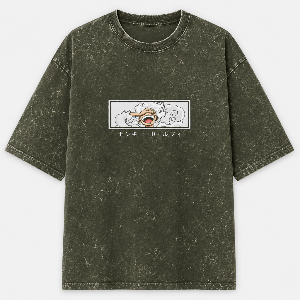 Gear 5 Acid Washed Oversized Tee