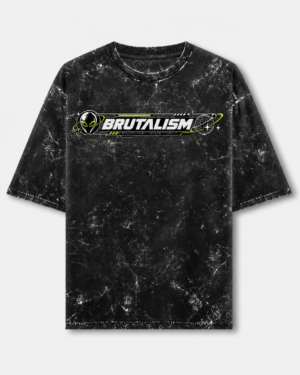Brutalism Men's  Acid Washed Oversized Tee