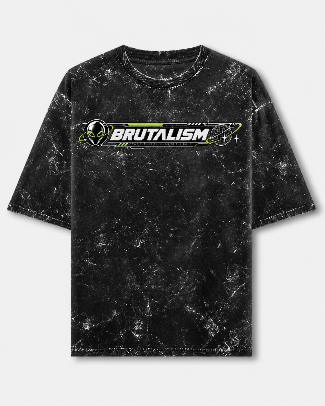 Brutalism Men's  Acid Washed Oversized Tee