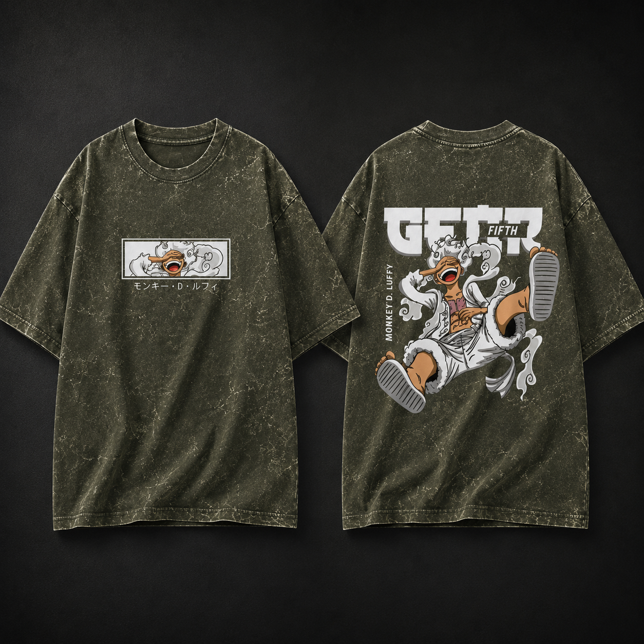 Gear 5 Acid Washed Oversized Tee