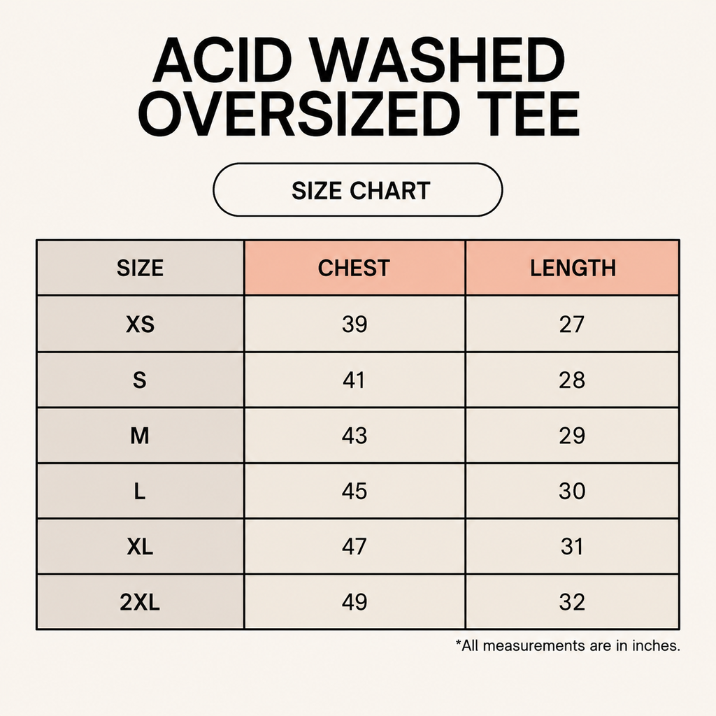 Gear 5 Acid Washed Oversized Tee