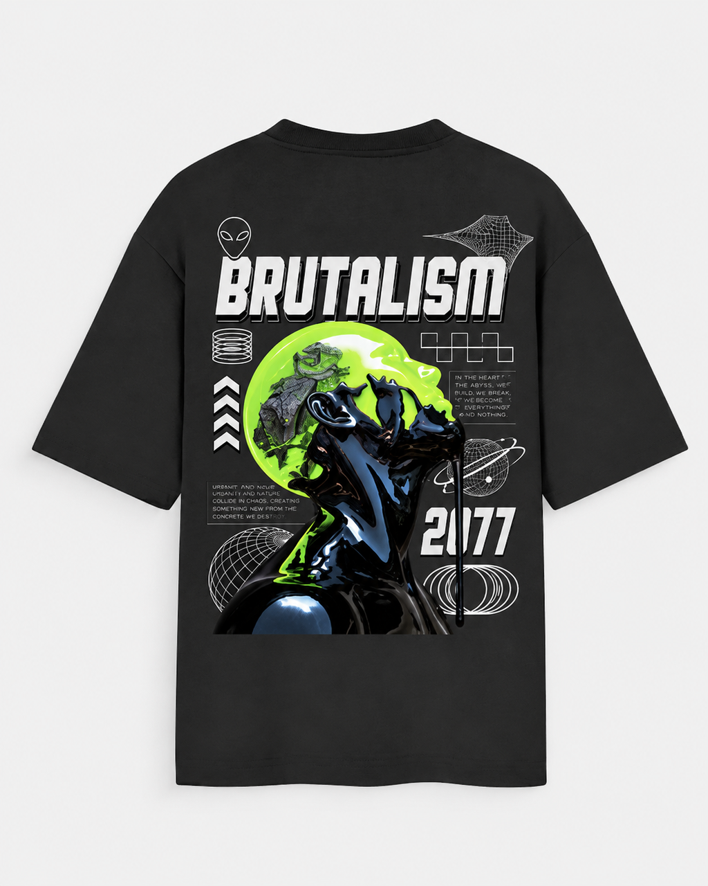 Brutalism Men's Oversized Standard T-Shirt