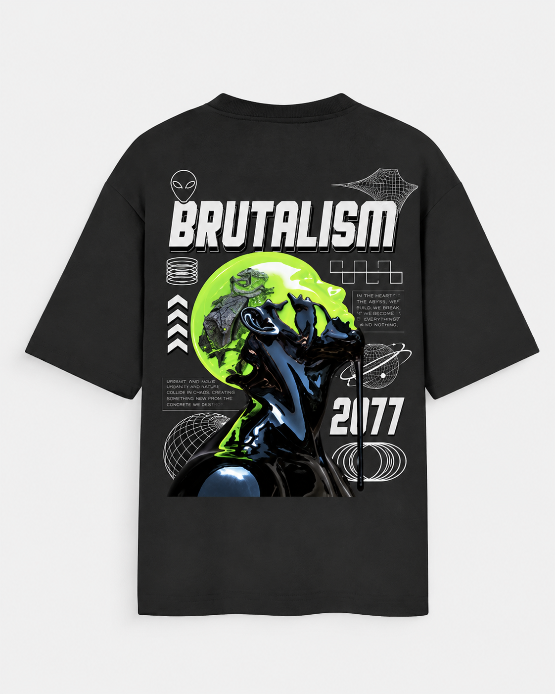 Brutalism Men's Oversized Standard T-Shirt
