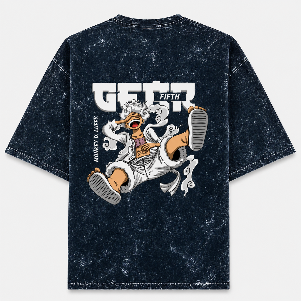 Gear 5 Acid Washed Oversized Tee