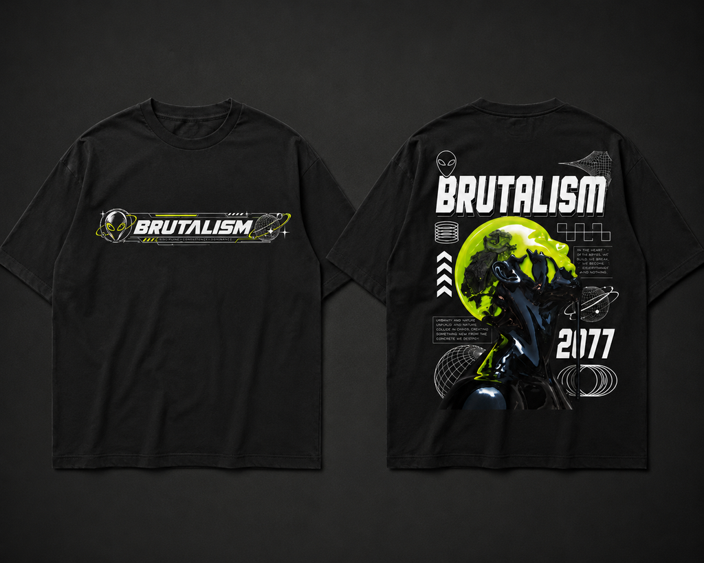 Brutalism Men's Oversized Standard T-Shirt