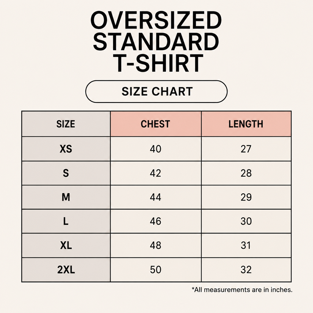 Built in Fire Oversized Standard T-Shirt