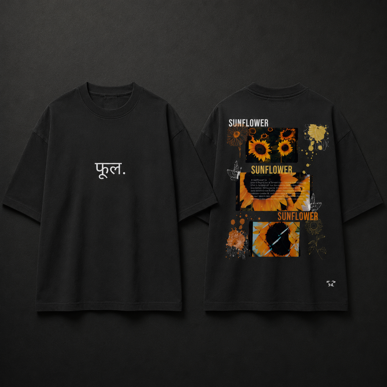 Flower Oversized Standard T-Shirt